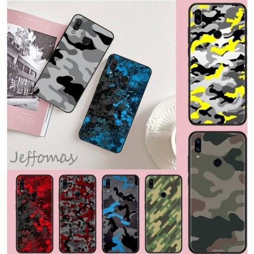 Camouflage Pattern Camo military Army Soft Phone Case Cover For Xiaomi Redmi 4x 5 plus 6A 7 7A 8 mi8 8lite 9 note 4 5 7 8 pro