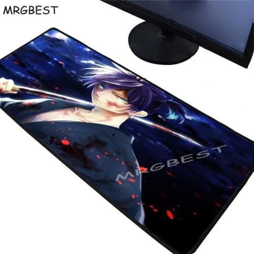 MRGBEST Anime Devil Killer Swordsman Boy Game Large Computer Mouse Pad XXL Lock Edge Muse Pads Keyboard Desktop Mat 90x40/80x30