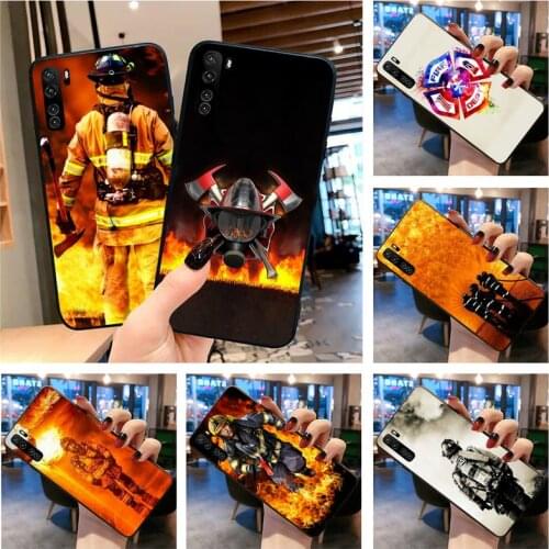 HUAGETOP Firefighter Heroes Fireman Bling Cute Phone Case for Huawei P40 P30 P20 lite Pro Mate 30 20 Pro P Smart 2019 prime