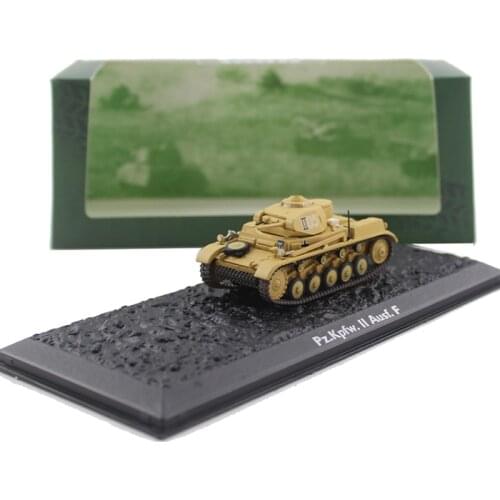 ATLAS 1/72 Pz.Kpfw.II Ausf.F Italian Tank No. 2 F Model Static Simulation Alloy Diecast Model Cars Adult Collection Mini Toys