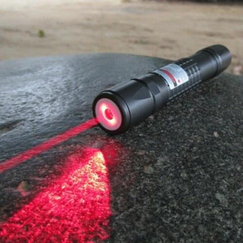Powerful 635nm 638nm Focusable Waterproof Orange Red Laser Pointer Torch 638T-500