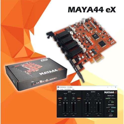 New ESI MAYA44 EX PCI-E Desktop Built-in PCI-e Karaoke Sound Card 24-bit /96 kHz 102dB(a) ADC 24-bit/ 96 kHz 108dB(a) DAC