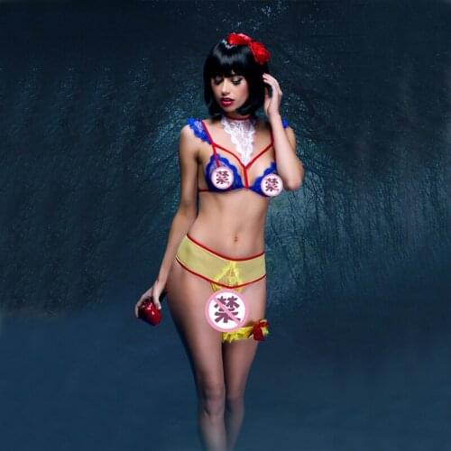 New Sexy Lace Hollow Translucent Womens Underwear Kawaii Princess Fairy Tale Lingerie Cute Three-Point Bra Bikini Set