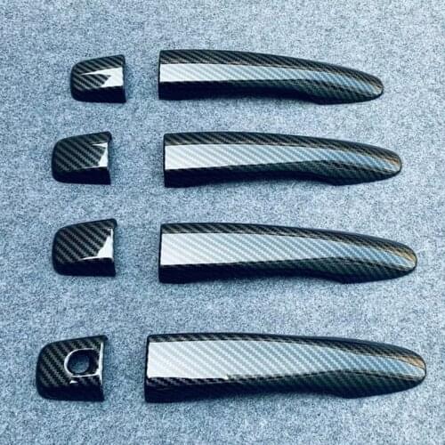 Auto door handle trim moulding for nissan Note 2021,ABS chrome/carbon fiber, car accessories