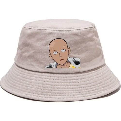 Anime One Punch-Man Casual Bucket Hat Student Fisherman Hat Outdoor Cap Boonie Hat Summer Sun Cap Beach Hat Hip Hop Cap