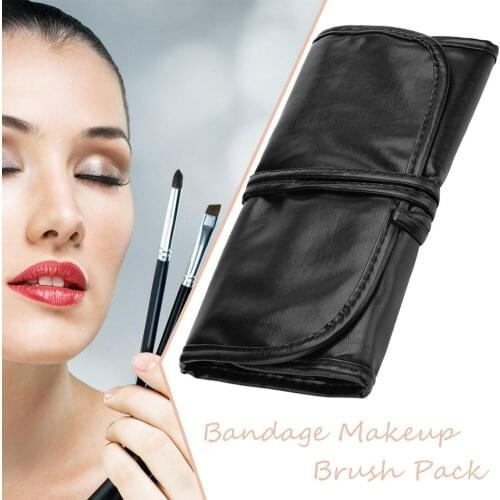 Empty Makeup Brush Bags Make Up Tools Holders Excellent PU with Belt Faux Leather Bag Large Capacity Characteristics