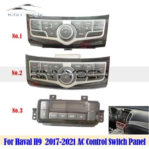 For Haval H9 2017 2021 Air Conditioner Control Switch Panel AC Warm Air Heater Knob Air-Condition