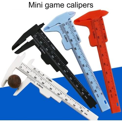 Portable Double Scale 80MM Plastic Eyebrow Measuring Vernier Caliper Caliper Ruler Plastic Permanent Makeup Measurement Tools