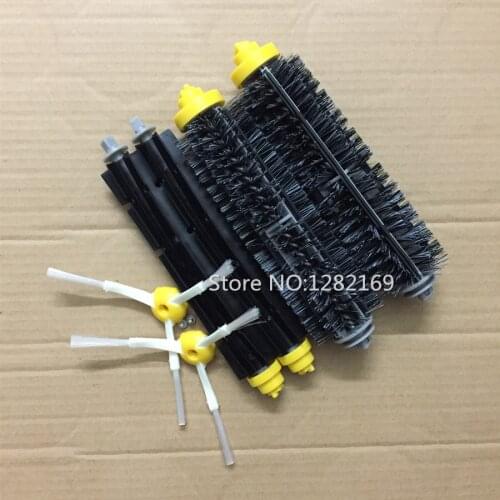 Bristle and Flexible Beater Brush Srew Replacement For iRobot Roomba 600 700 Series Brush kit side 620 630 650 760 770 780 790