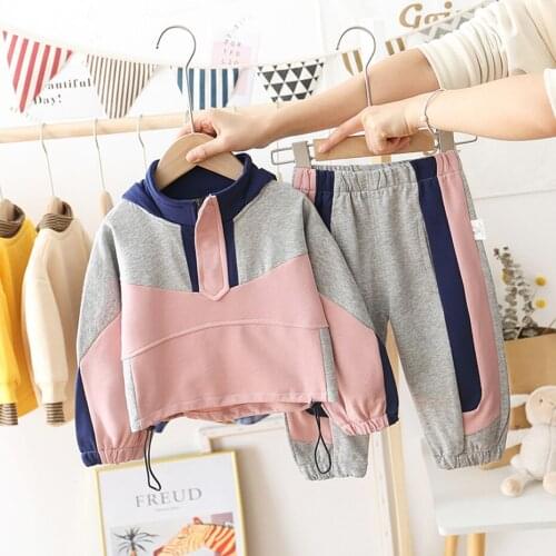 Girls Sport Clothes Patchwork Clothes For Girls Casual Style Outfit For Girls Spring Autumn Childrens Clothing