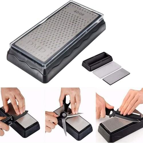 Sharpener Stone Double-Sided Diamond Whetstone Sharpener Plate Honeycomb Surface Outdoor Kitchen Grinding Tool