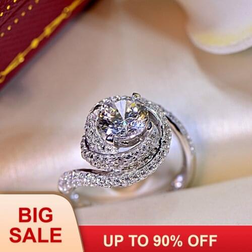 Victoria Wieck Fashion Cross Jewelry 3ct AAAAA zircon cz wedding band rings for women Silver color Female Ring