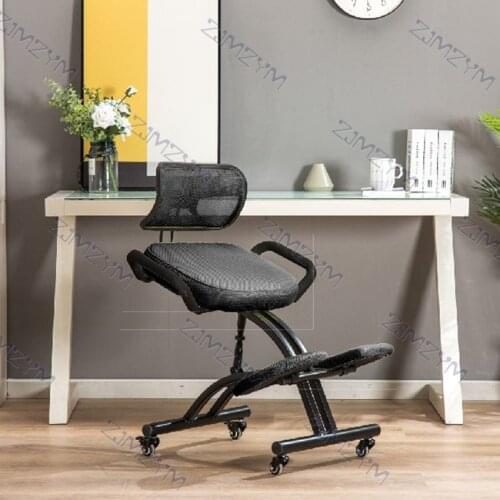 YDM-1458A Ergonomically Design Kneeling Chair Corrected Sitting Posture Lifting Rotating Computer Chair With Backrest Armrest