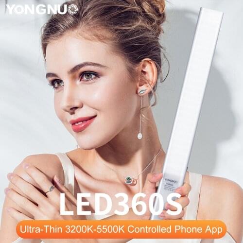 YONGNUO YN360S Handheld LED Video Light 3200k to 5500k Ice Stick Professional Photo LED Light yn 360S wand