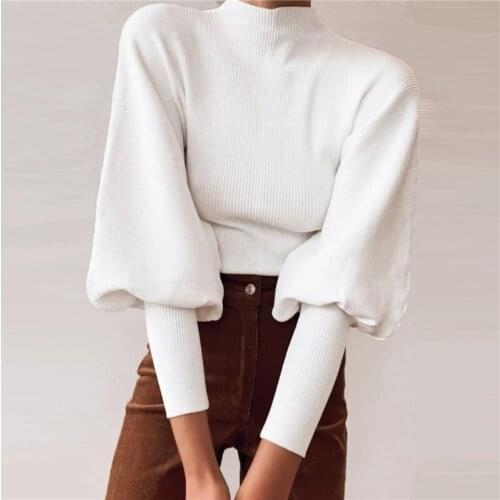 Woman Sweaters Fall Long Sleeve Turtleneck Knitted Sweaters For Women Winter Clothes Women New Crop Top Jumper Cropped Sweater