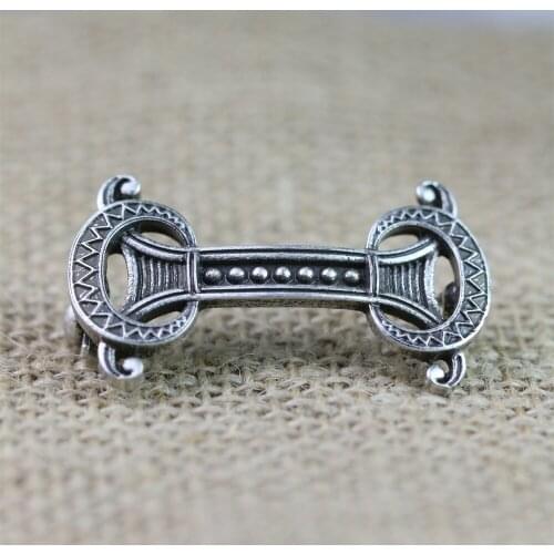 Langhong 10pcs Norse Viking Fibula Brooches Legendary Vikings Amulet Sweden Fibula Set Brooches Viking brosch jewelry