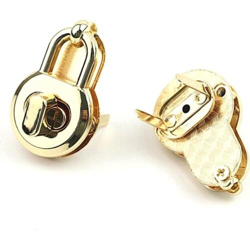 38*24mm Thumb Lock Clasp Purse Closure Fasteners for DIY Craft Bag Wallet Making
