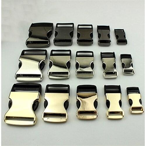 4pcs Meetee 20/25/32/38/50mm Semi-alloy Semi-plastic Luggage Safety Buckle Insert Buckles Bag Hardware Accessories DIY Material