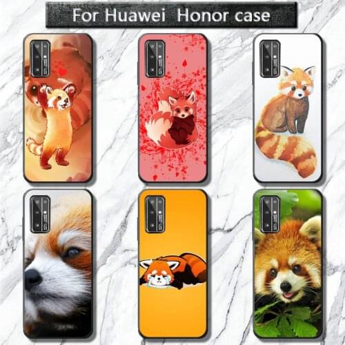 Cartoon Cute Red Panda Phone Case for Huawei Honor 30 20 10 9 8 8x 8c v30 Lite view 7A5.7inch 5A Play