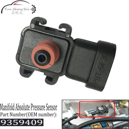 MAP Sensor 12614973 16187556 16249939 09359409 9359409 fits for C/K 1500 2500 3500 Pickup Silverado Sierra Suburban Tahoe Yukon