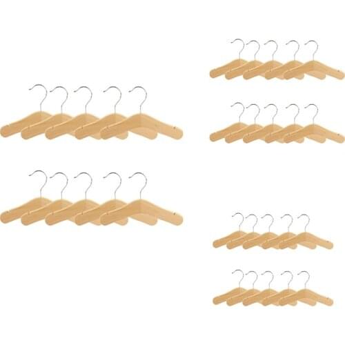 Wooden Baby Hangers,Kids Hangers,Notched Shoulder Design for Children Clothes,Decoration Hanger,10 Pack