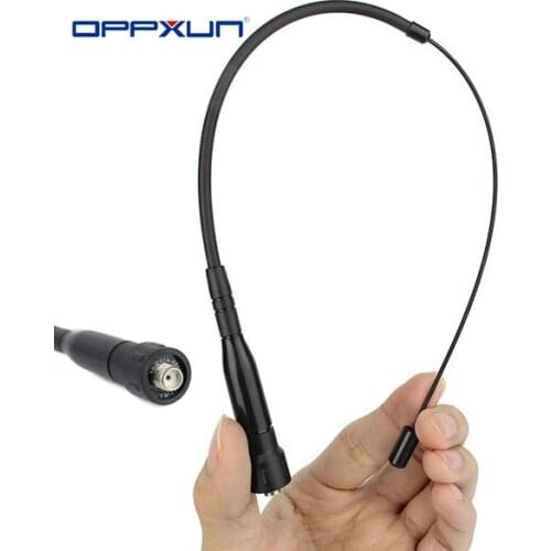 Two Way Ham Radio Antenna PHD-669C SMA-F Female Telescopic FM/136-174/400-470 MHZ for Walkie Talkie Baofeng UV-5R Kenwood TK3207