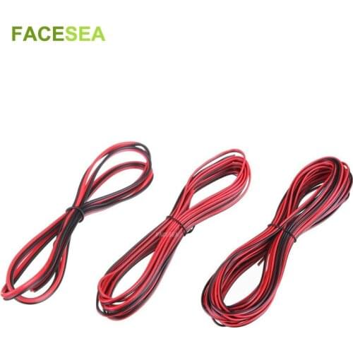 5m 10m 20m 50m 100m 2pin LED Electric extension wire cable, thinned copper 2 pin Wire for 3528 5050 led strip light AWG22 cable