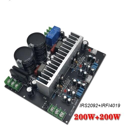 IRS2092 Dual-Channel 200W*2 Class D Digital Audio IRFI4019 MOS FET Field Effect Tube Power Amplifier Board
