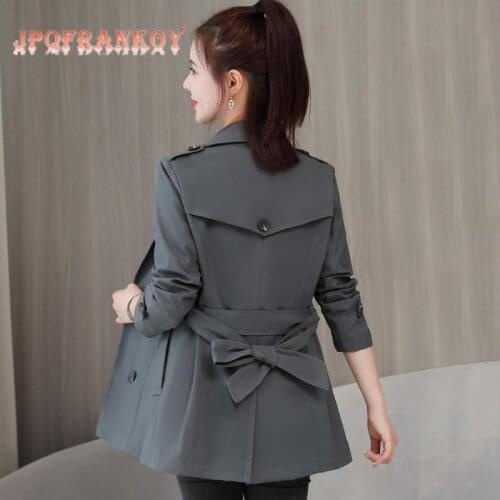 Женские короткие тренчи JPQFrankoy China At AliExpress