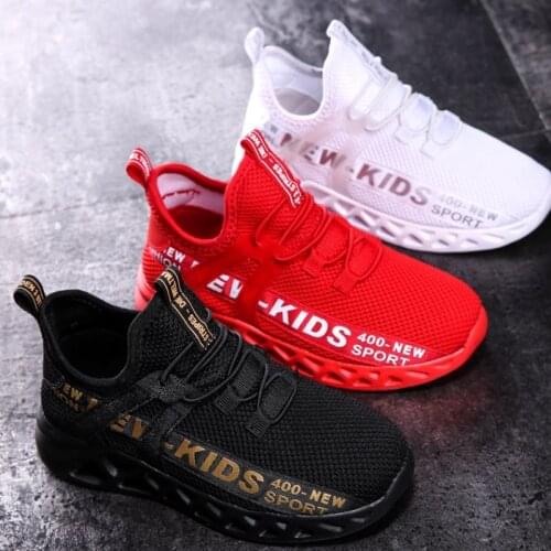 2021 New Mesh Kids Sneakers Lightweight Children Shoes Casual Breathable Boys Shoes Non-slip Girls Sneakers Zapatillas Size26-38