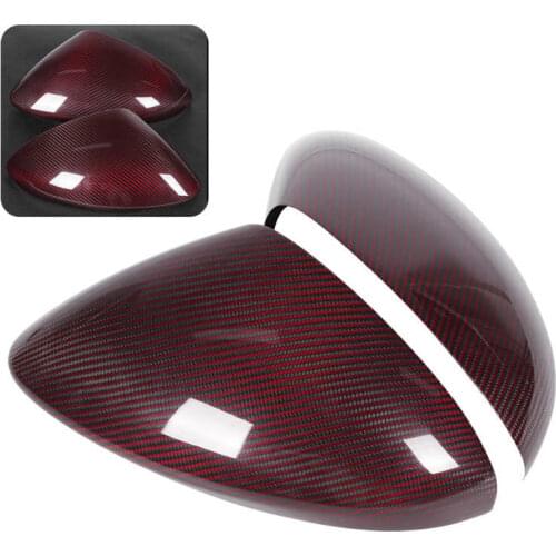 Rearview Mirror Cover Cap Exterior Carbon Fiber Housing Fit for Alfa Romeo Stelvio 2015-2020 Car style