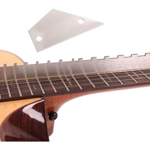 Guitar Bass Neck Notched Straight Edge Leveling Ruler + Fret Rocker Luthier Tool