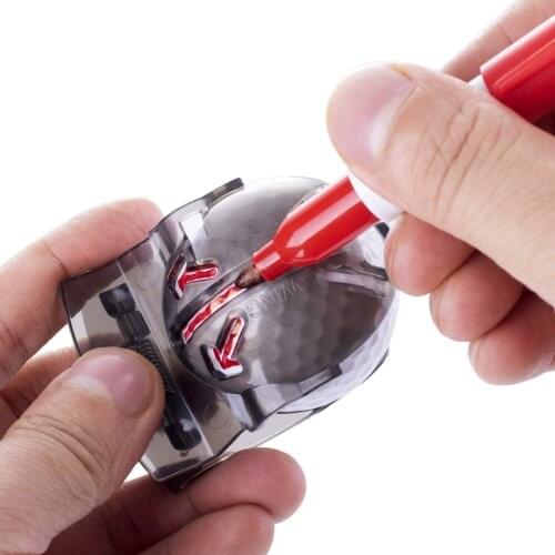 Golf Ball Line Marker Golf Ball Line Liner Golf Ball Marker Line Drawing Tool with Golf Ball Marker Pen Golf Accessories