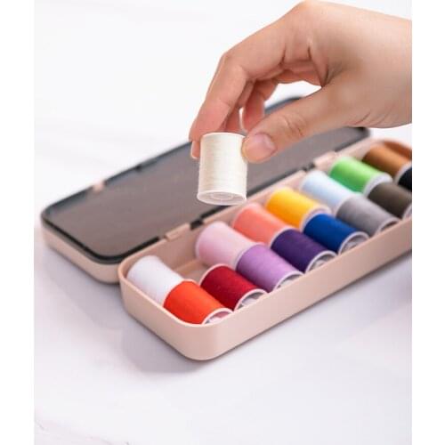 Sewing Kit Home Use Set High-End Korean Style Portable Sewing Needle Wedding Dowry Treasure Chest Basket