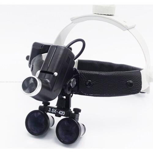 2016 New 3.5X magnifier high intensity led light dental loupe surgeon operation led head lamp surgical headlamp dental headlight