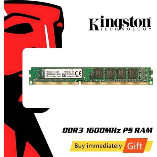 Original Kingston RAM Memory 1600MHz DDR3 (PC3-12800) 240 Pin 4GB 8GB Memoria Intel DIMM Motherboard Memory For Desktop PC