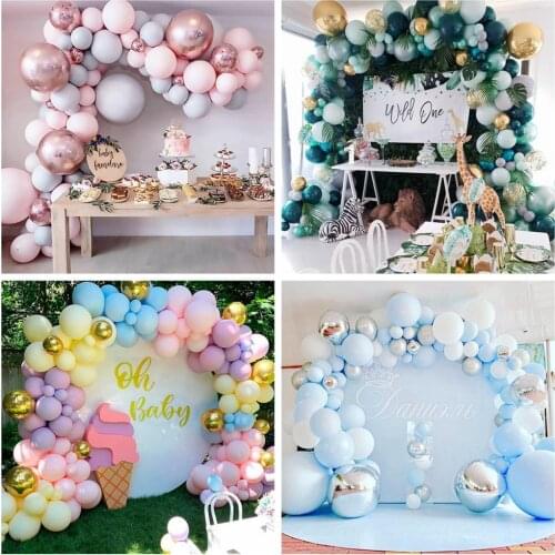 QIFU Macaron Balloon Garland Arch Kit Wedding Birthday Baloon Happy Birthday Party Decor Kids Adult Baby Shower Ballons Globos