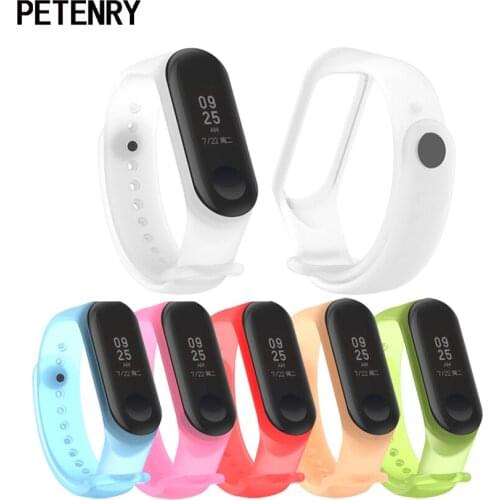 For Xiaomi Mi Band 4 Strap Sports Silicone Replacement Watch Band for Mi Band 3 Bracelet