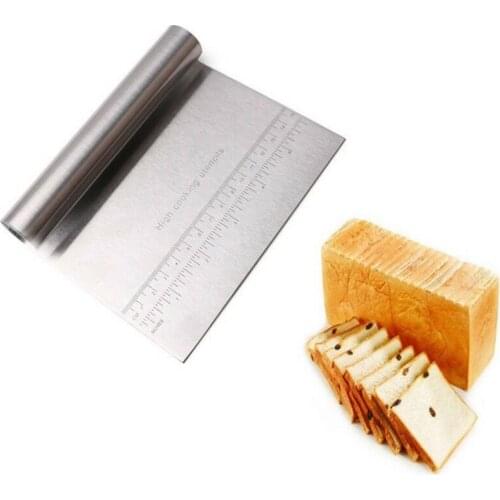 Stainless Steel Smoother Edge Cake Scraper Kitchen Flour Pastry Cake Tool Smoother Edge Cake Scraper Bakeware Kitchen Cooking