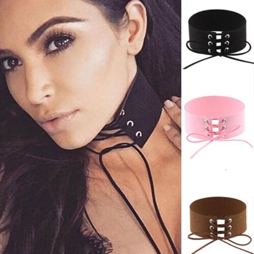 YASWEi Women's Leather Chokers
