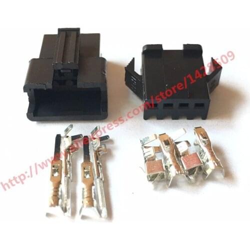10 Sets Male And Female JST 2.54mm SM 4 Pin 4 Way Multipole Connector Plug With Terminal
