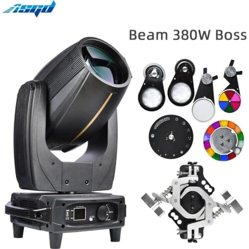 18R 380W Beam&Spot&Wash Moving Head Light Bulb Gobo Stage Equipment 8 Prism 3.8° Angle For Event Party KTV Concert Show Bar DJ