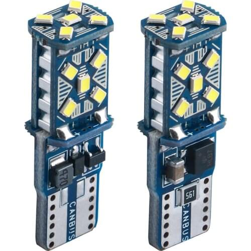 2PCS T10 W5W New Super Bright LED Car Parking Lights WY5W 168 501 2825 Auto Wedge Turn Side Bulbs Car Interior Reading Dome Lamp