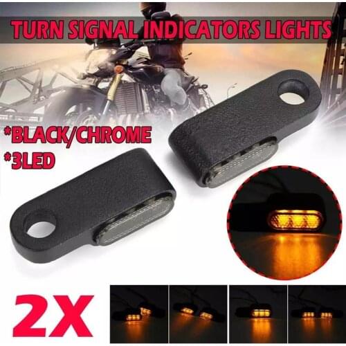 2pcs Mini Universal Led Motorcycle Turn Signal Indicators Front Rear Peg Lamp Blinker Lights Led Turn Signal Light