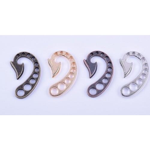 3 Colors--KONMAY 10pcs 6.02mm Blade Jewelry Clasps for Wrapping Bracelet --CLP1278