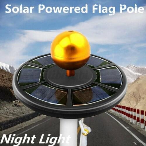 42 LED Solar Outdoor Camping Night Lamp Super Bright Downlight Powered Flagpole Light Adjustable Brightness Camping Lights