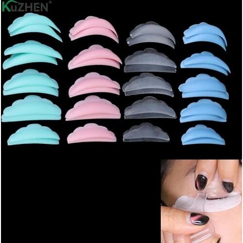 5Pairs 3D Eyelash Curler Accessories Applicator Eyelash Lifting Silicone Eyelash Perm Pad Recycling Lashes Rods Shield Lifting