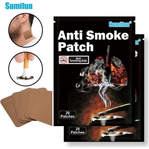 Sumifun 60/80/100Pcs Natural Ingredient Anti Smoke Patch Stop Quit Smoking Cessation Chinese Herbal Medical Plaster Health Care