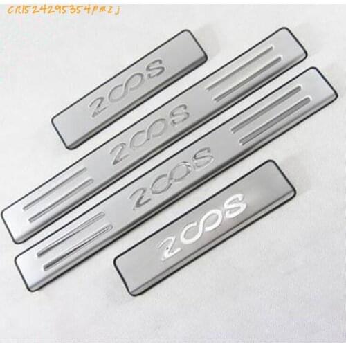 Accessoires Cover Step Sill Door Sill Plate Sill Plate Protector Car-styling Sticker For 2014-2017 Peugeot 2008