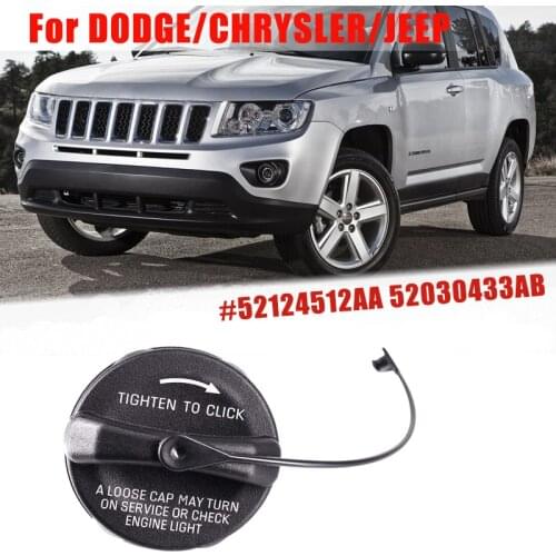 Car Gas Cap Fuel Tank Cover for Chrysler, Dodge Ram, Jeep, Plymouth Non Locking Fuel Filler Gas Cap #52124512AA 52030433AB